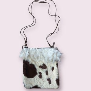 Cow print bag